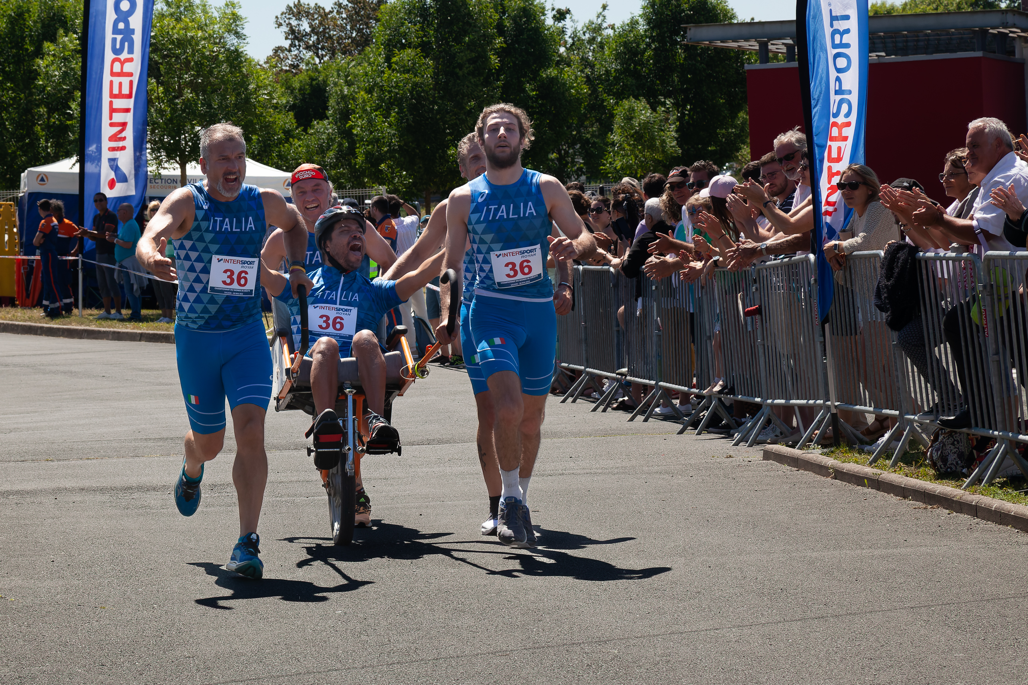 Sod Italia Running Team ai mondiali di joelette in Francia