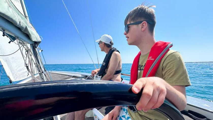 anche i neofiti possono provare a condurre Càpita al timone