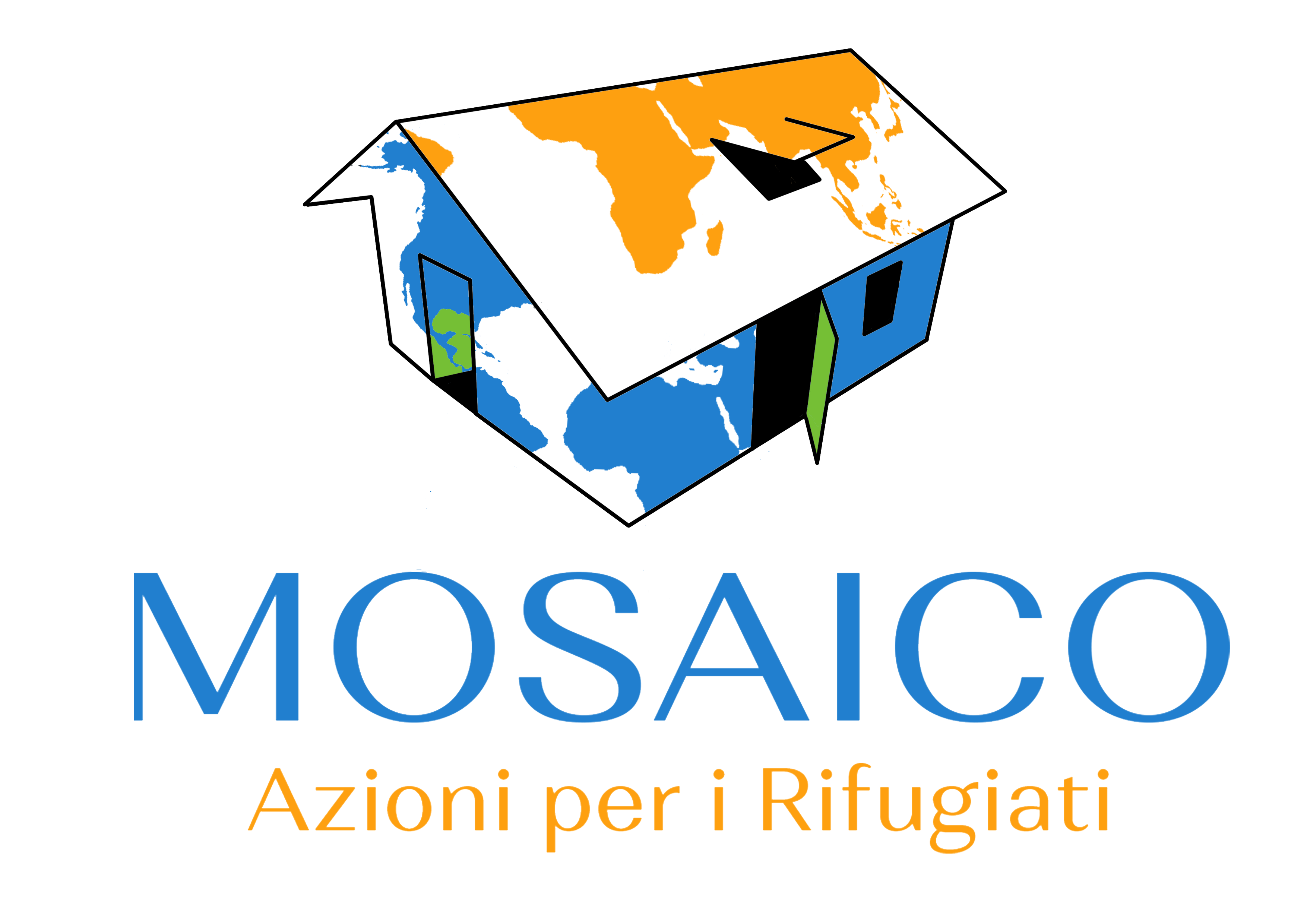 Mosaico Azioni per i Rifugiati Logo Rete del Dono