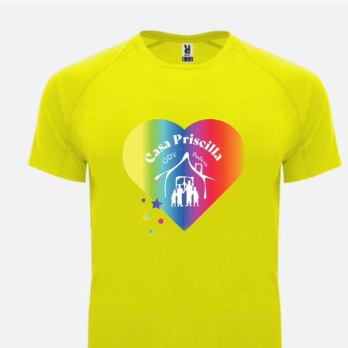 Corri con la maglietta di Casa Priscilla!