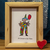 Cornice in legno naturale (10x15 cm)