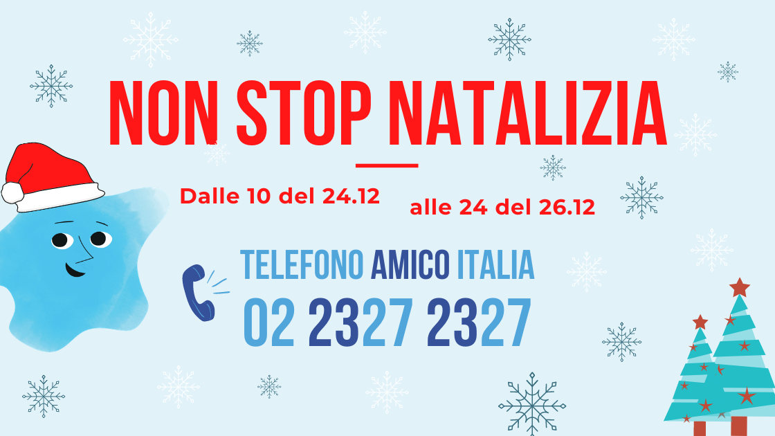 A NATALE REGALA L’ ASCOLTO di TELEFONO AMICO ITALIA A NATALE REGALA L’ ASCOLTO-TELEFONO AMICO ITALIA