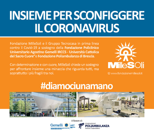 MilleSoli per GemelliArt e Poliambulanza di MilleSoli MilleSoli per GemelliArt e Poliambulanza-MilleSoli