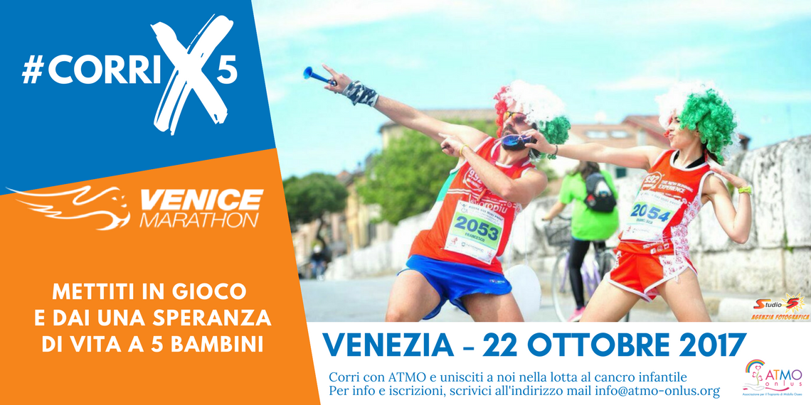 #CorriX5 contro il cancro infantile di ATMO Onlus #CorriX5 contro il cancro infantile -ATMO Onlus