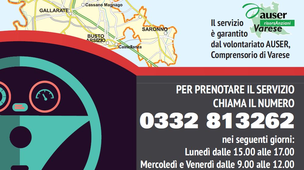 Accompagnamento in auto al luogo di cura di Sezione Ail Varese Onlus Accompagnamento in auto al luogo di cura-Sezione Ail Varese Onlus