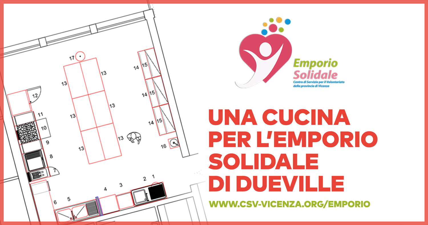 Una cucina per l'Emporio di Dueville! di Volontariato in Rete Una cucina per l'Emporio di Dueville!-Volontariato in Rete