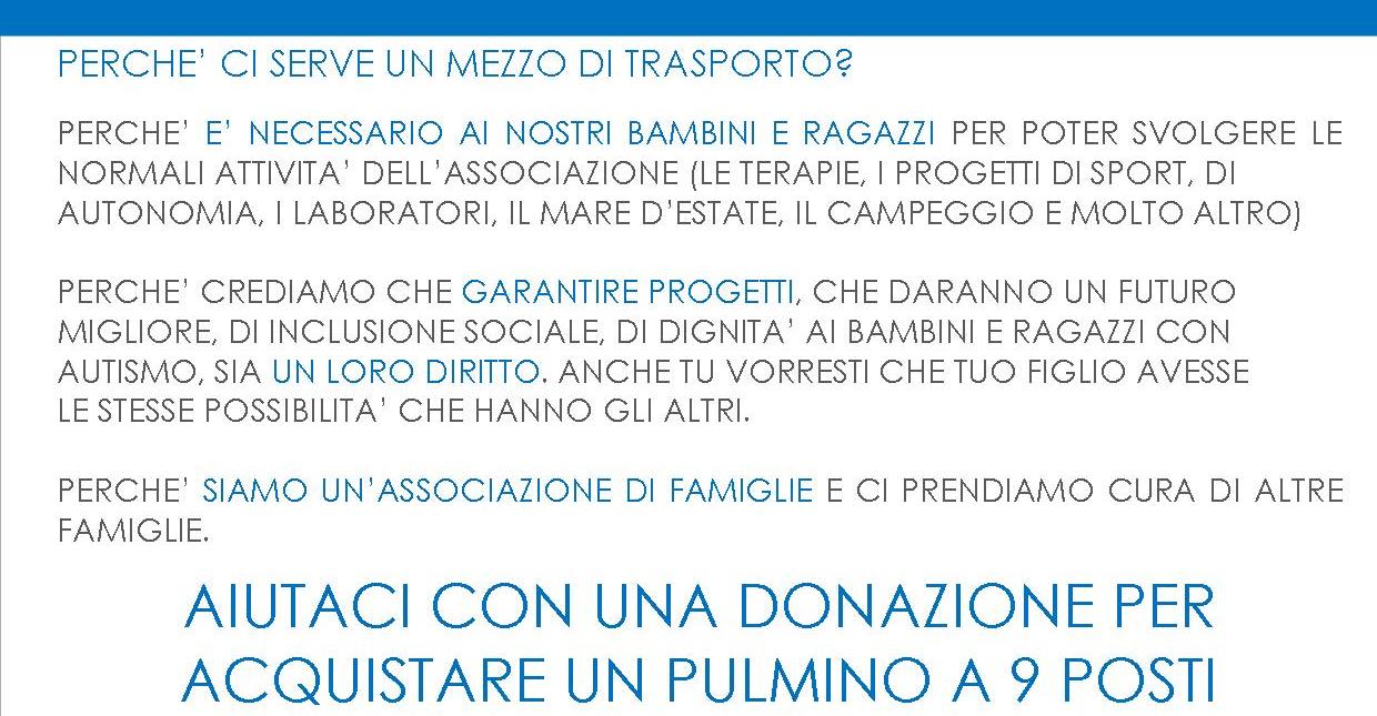 Un pulmino per raggio di sole di Raggio di Sole Onlus Un pulmino per raggio di sole-Raggio di Sole Onlus