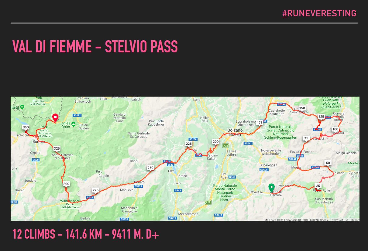 Run Everesting per Pink is Good di Fondazione Umberto Veronesi Run Everesting per Pink is Good -Fondazione Umberto Veronesi