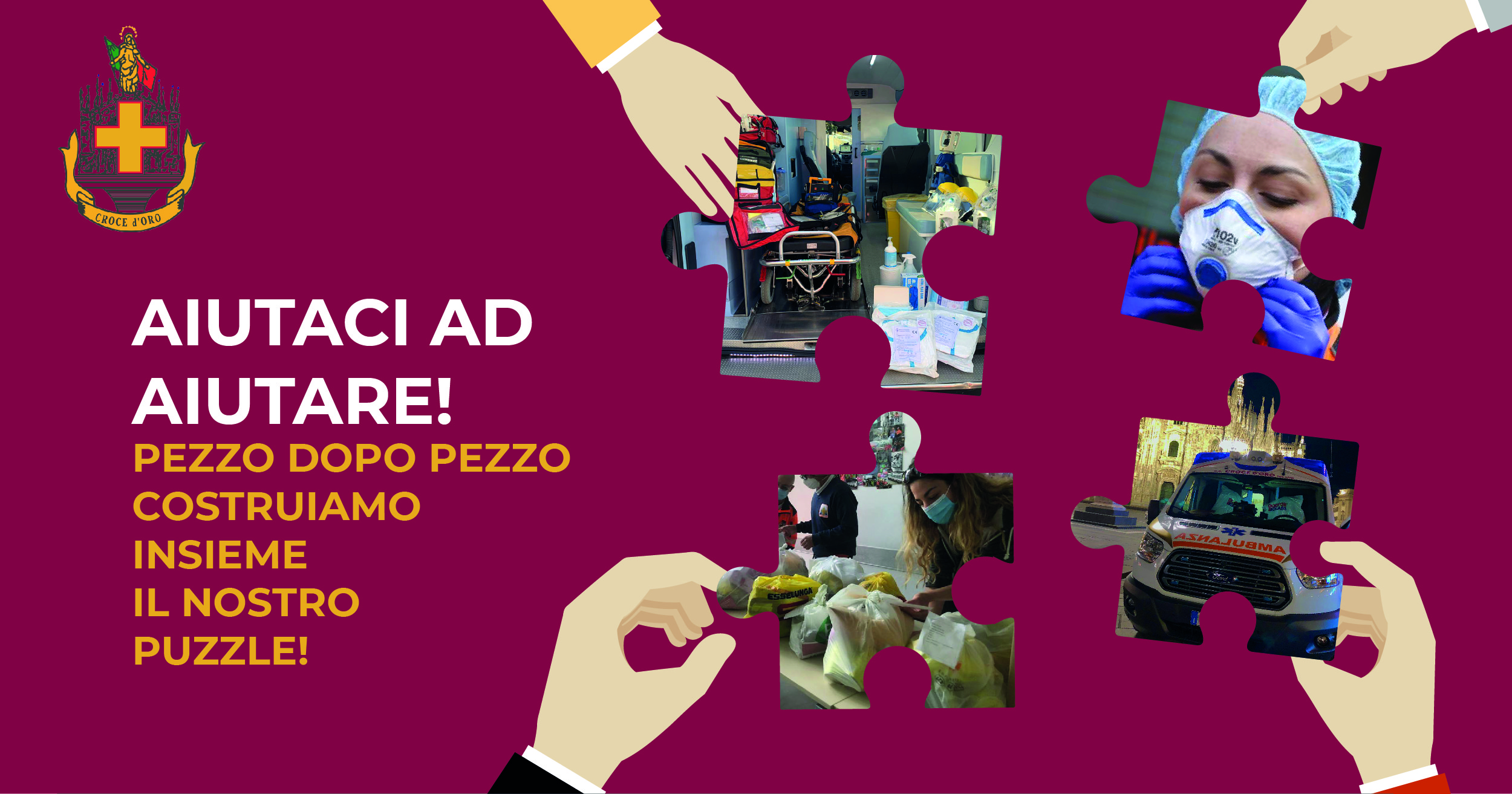 UN PEZZO ALLA VOLTA CI AIUTA AD AIUTARVI di Croce d'Oro Milano UN PEZZO ALLA VOLTA CI AIUTA AD AIUTARVI-Croce d'Oro Milano