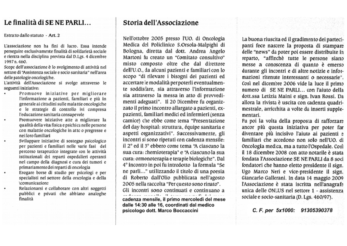 Sostegno psicologico a malati oncologici di Seneparli Sostegno psicologico a malati oncologici-Seneparli